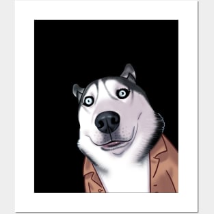 Funny Siberian Husky Posters and Art